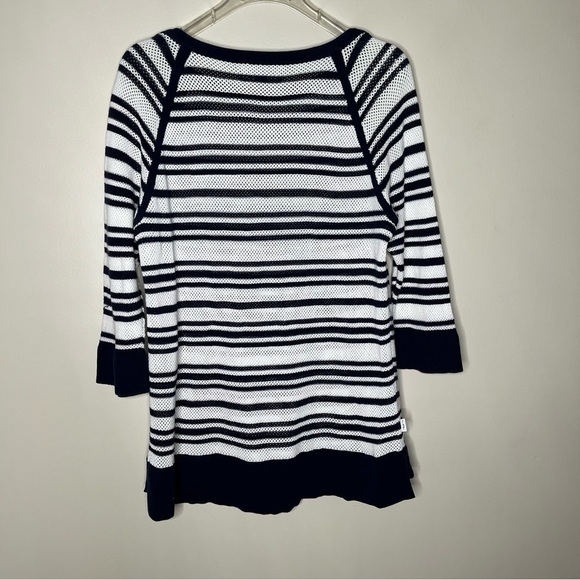 LRL Ralph Lauren Active Navy/White  Mesh Long Sleeve Tunic Size 1X - Picture 6 of 10